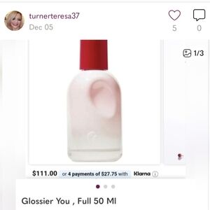 Glossier You ,, Ladies Full Bottle Of Purfume.. Full 50lml